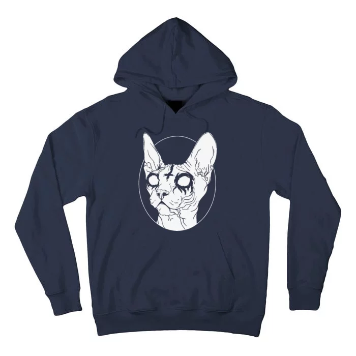 Black Metal Sphynx Cat I Goth And Death Metal Tall Hoodie