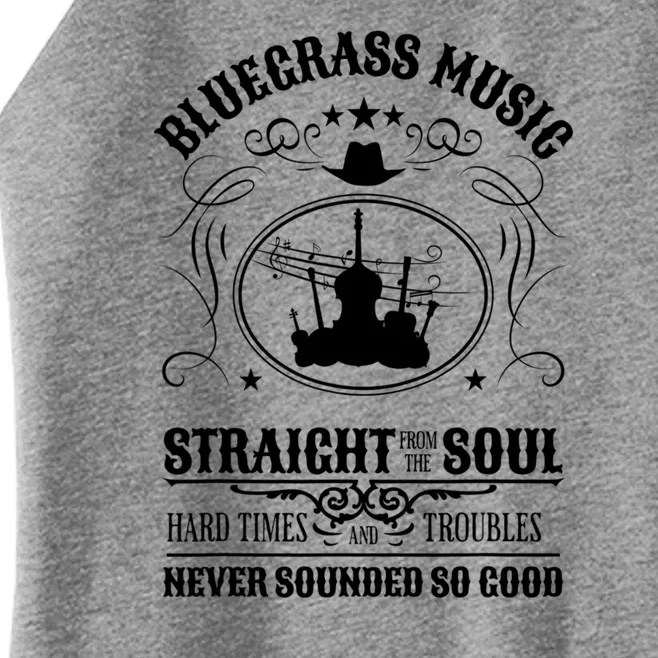 Bluegrass Music Straight From The Soul Music Lover Guift Women’s Perfect Tri Rocker Tank