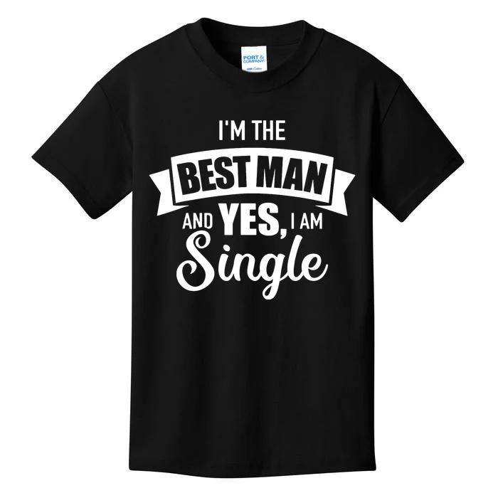 Best Man Single Bachelor Party Kids T-Shirt