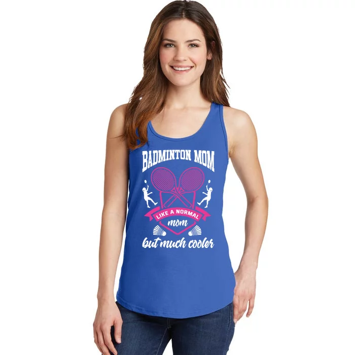 Badminton Mom Shuttlecock Badminton Player Ball Sport Smash Cool Gift Ladies Essential Tank