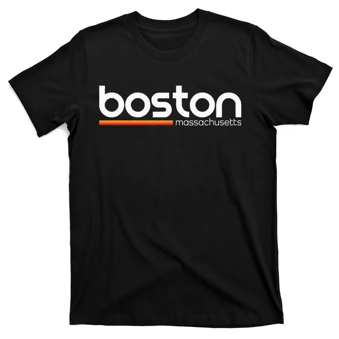 Boston Massachusetts Souvenir Vintage Massachusetts Boston T-Shirt