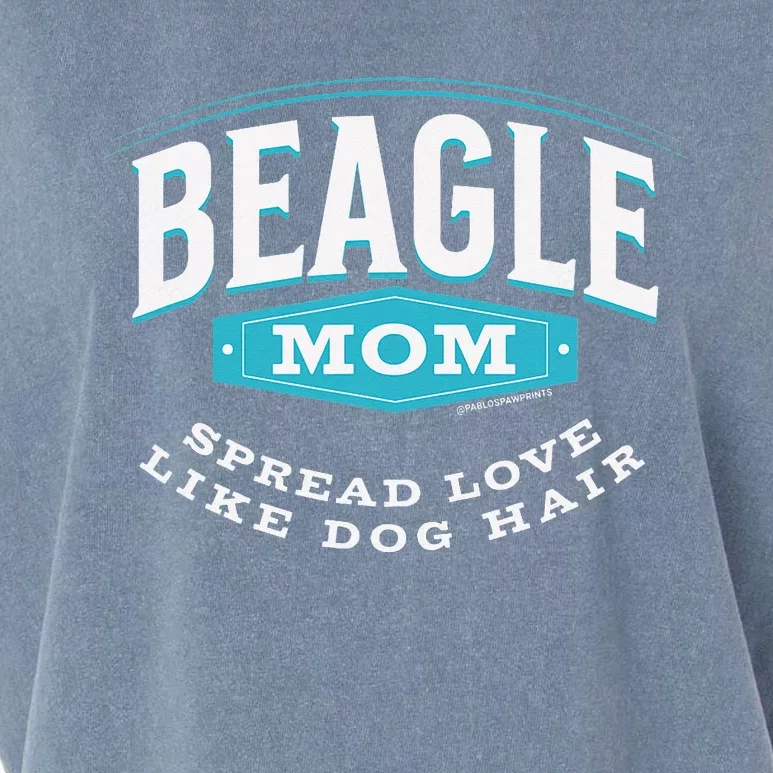 Beagle Mom Spread Love Like Dog Hair Dog Mom Garment-Dyed Women's Muscle Tee