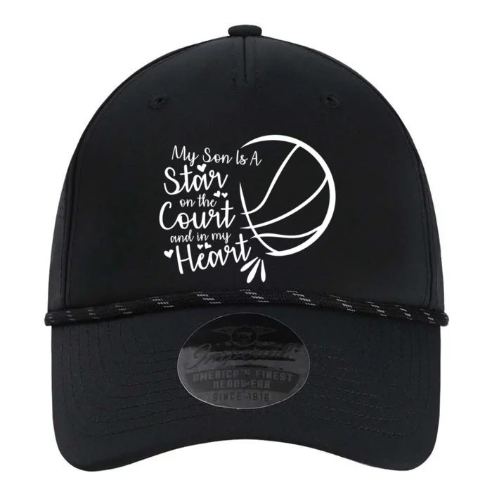 Basketball My Son Is A Star On The Court And In My Heart Gift Performance The Dyno Cap