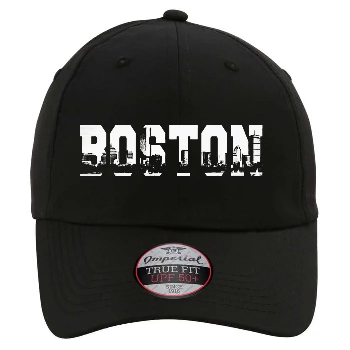 Boston Massachusetts Skyline Graphic Apparel The Original Performance Cap