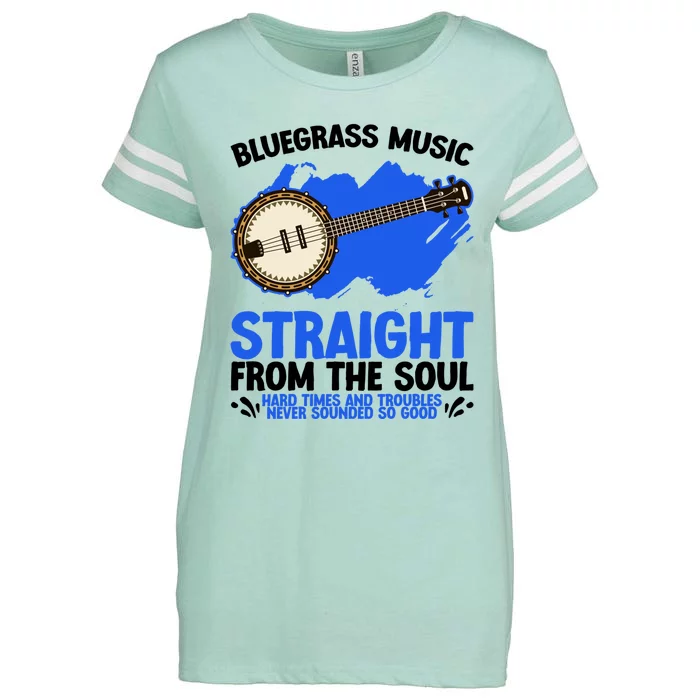 Bluegrass Music Straight From The Soul Enza Ladies Jersey Football T-Shirt