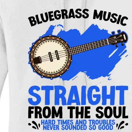 Bluegrass Music Straight From The Soul Women's Pullover Hoodie