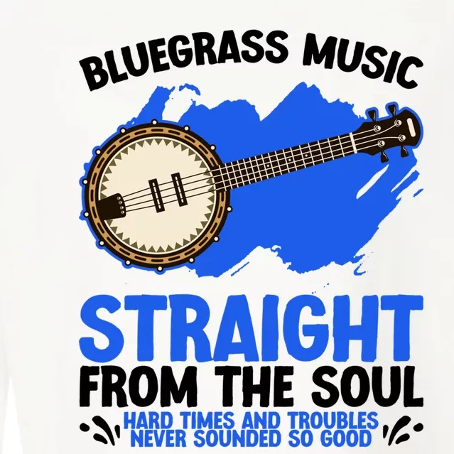 Bluegrass Music Straight From The Soul Cropped Pullover Crew