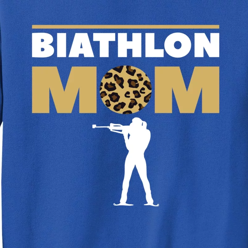 Biathlon Mom Skiing Competition Biathlete Cute Gift Tall Sweatshirt