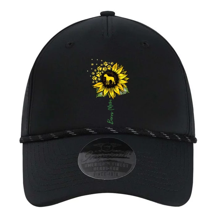 Boxer Mom Sunflower Boxer Dog Gifts Dog Mom Mama Performance The Dyno Cap