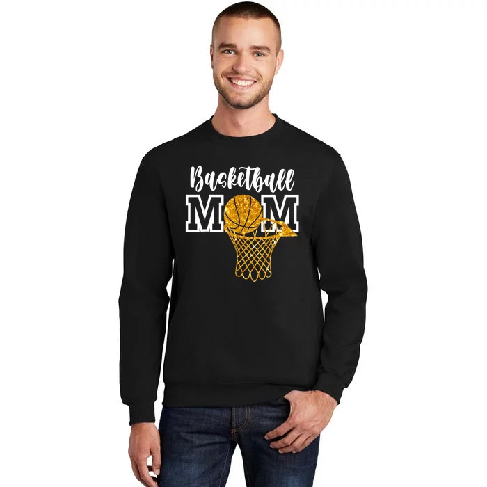 Basketball Mom Supportive Player Mama Mothers Day Tall Sweatshirt