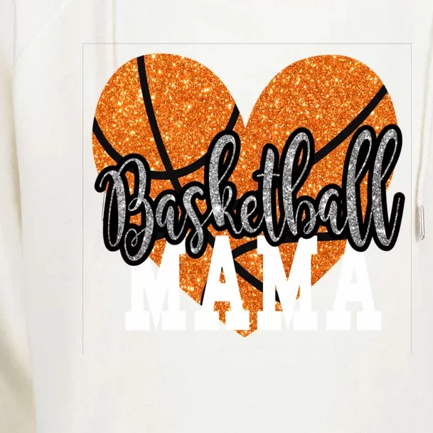 Basketball Mama Sports Mom Meaningful Gift Womens Funnel Neck Pullover Hood