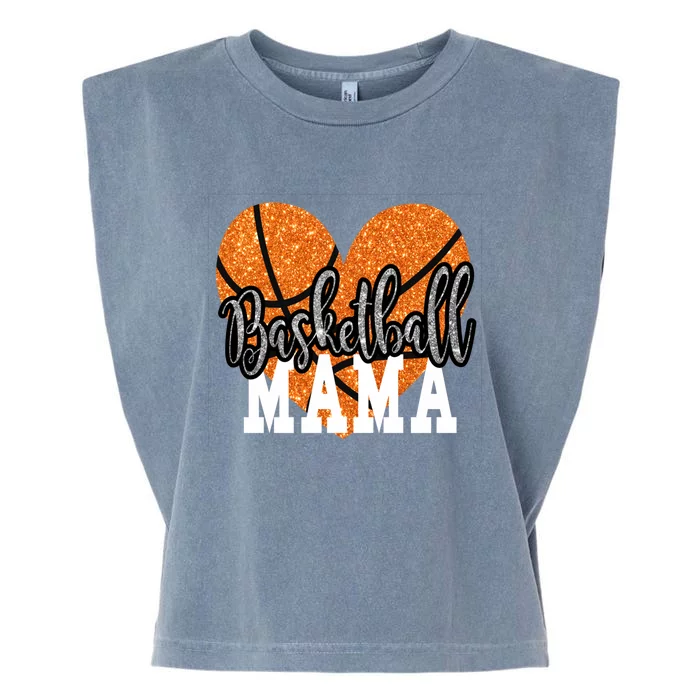 Basketball Mama Sports Mom Meaningful Gift Garment-Dyed Women's Muscle Tee