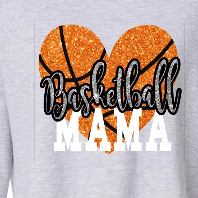 Basketball Mama Sports Mom Meaningful Gift Cropped Pullover Crew