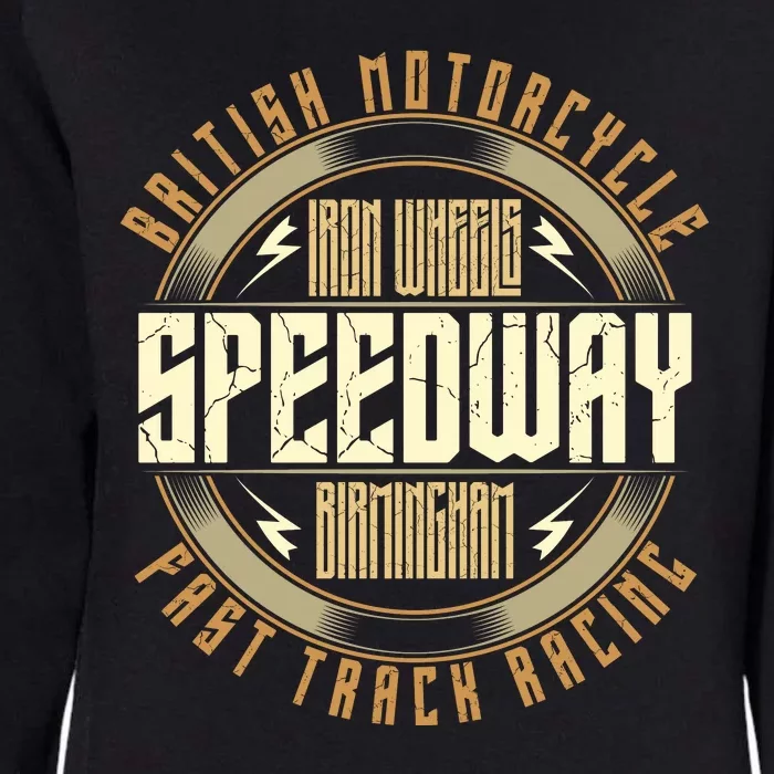 British Motorcycle Speedway Womens California Wash Sweatshirt