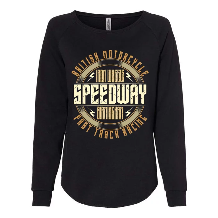 British Motorcycle Speedway Womens California Wash Sweatshirt