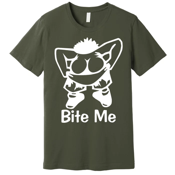 Bite Me Sayings Fun Premium T-Shirt