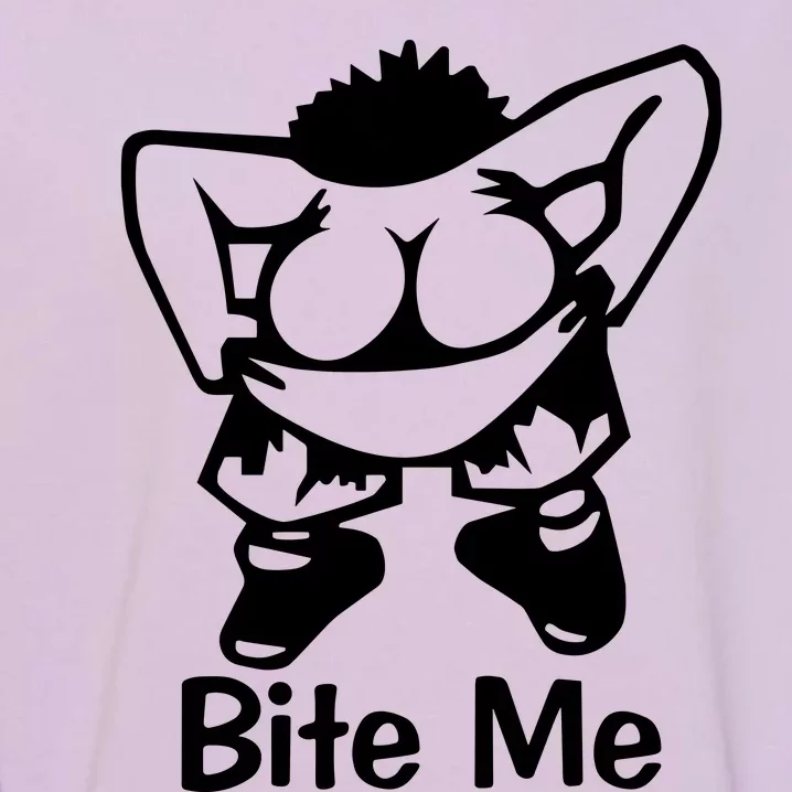 Bite Me Sayings Fun Garment-Dyed Sweatshirt