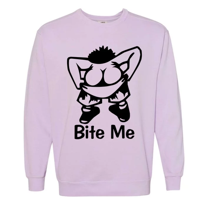 Bite Me Sayings Fun Garment-Dyed Sweatshirt