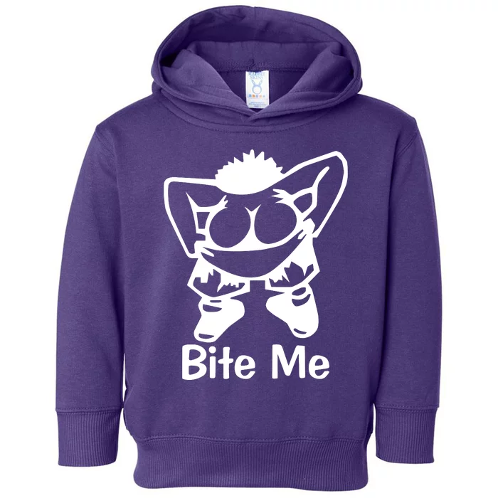 Bite Me Sayings Fun Toddler Hoodie