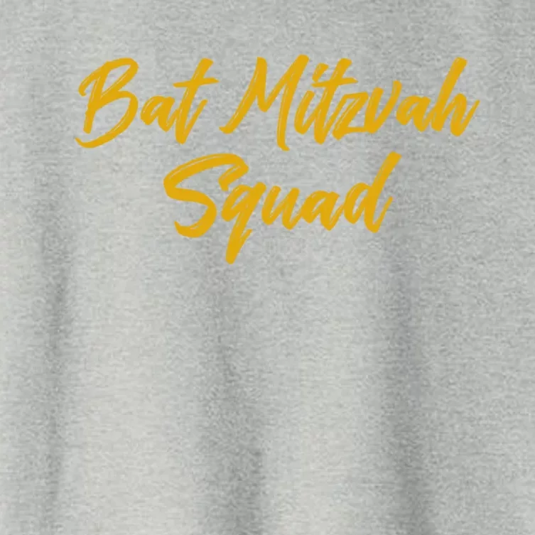 Bat Mitzvah Squad Happy Birthday Jewish Friends Family Meaningful Gift Women's Crop Top Tee