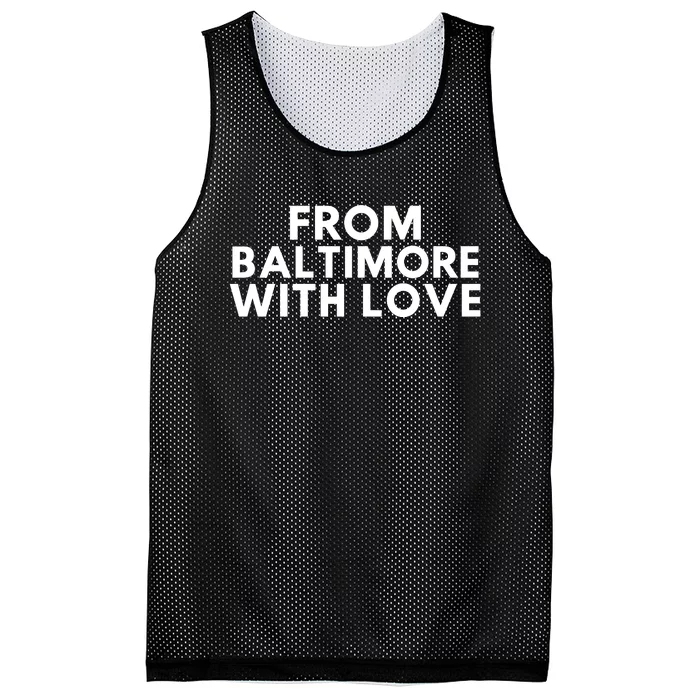 Brandon M. Scott From Baltimore With Love Mesh Reversible Basketball Jersey Tank