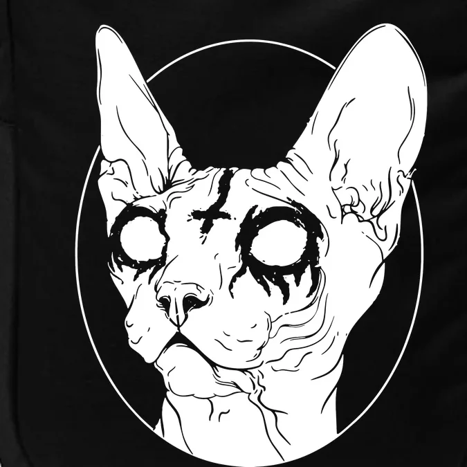 Black Metal Sphynx Cat I Goth And Death Metal Impact Tech Backpack