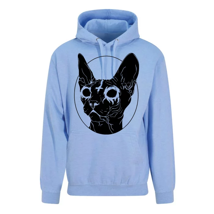 Black Metal Sphynx Cat I Goth And Death Metal Unisex Surf Hoodie