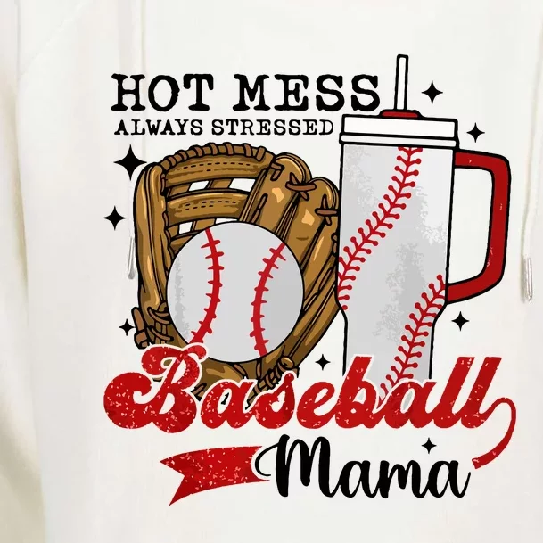 Baseball Mama Sport Mom Women Mothers Day 2024 Womens Funnel Neck Pullover Hood