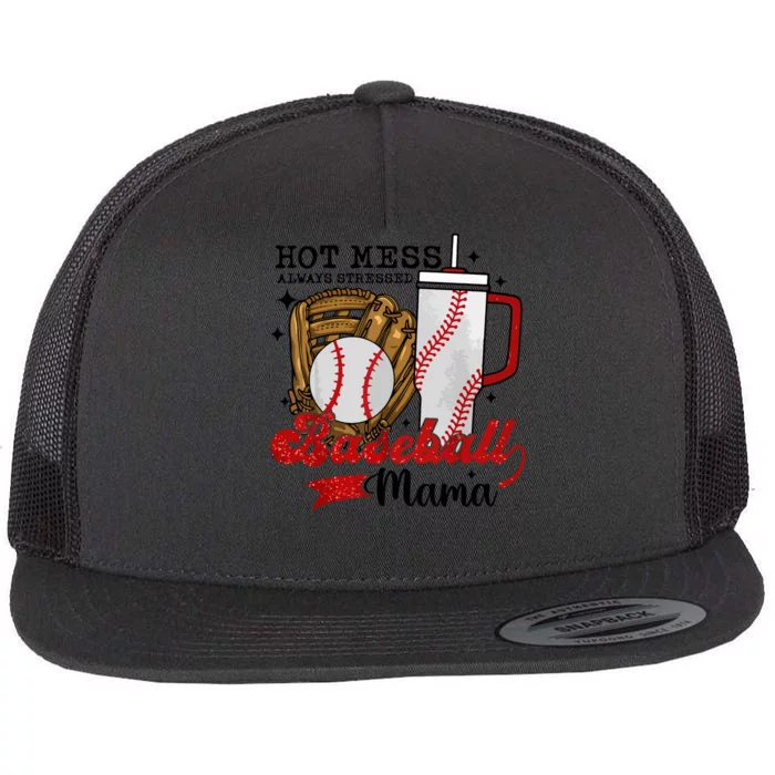 Baseball Mama Sport Mom Women Mothers Day 2024 Flat Bill Trucker Hat