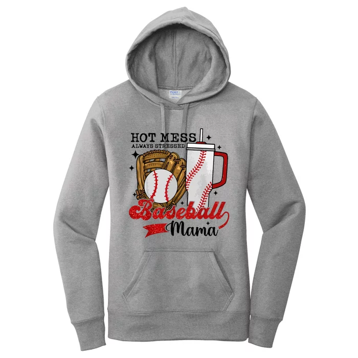 Baseball Mama Sport Mom Women Mothers Day 2024 Women's Pullover Hoodie