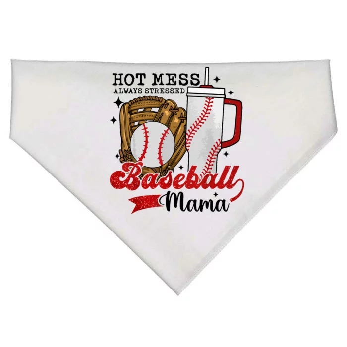 Baseball Mama Sport Mom Women Mothers Day 2024 USA-Made Doggie Bandana