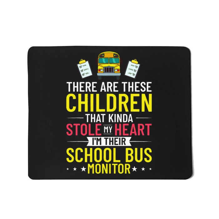 Bus Monitor School Bus Attendant Assistant Appreciation Mousepad