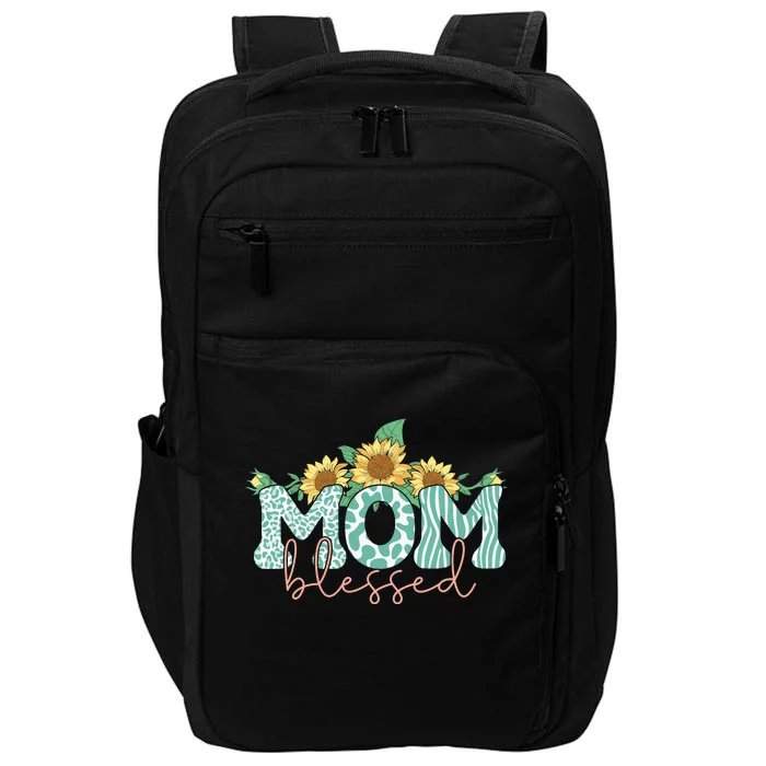 Blessed Mom Sunflower Cute Impact Tech Backpack