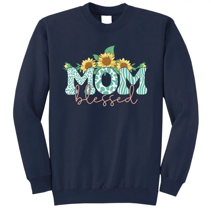 Blessed Mom Sunflower Cute Tall Sweatshirt