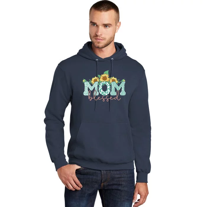 Blessed Mom Sunflower Cute Tall Hoodie