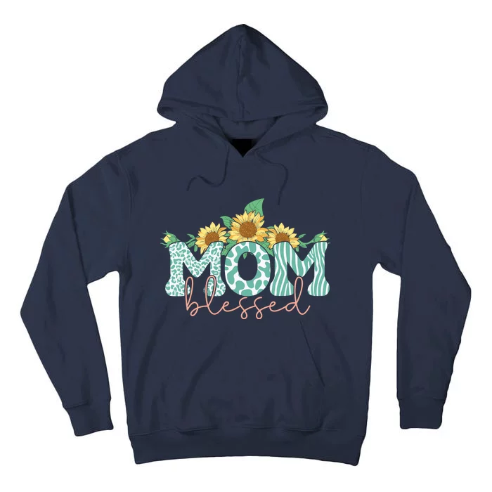 Blessed Mom Sunflower Cute Tall Hoodie