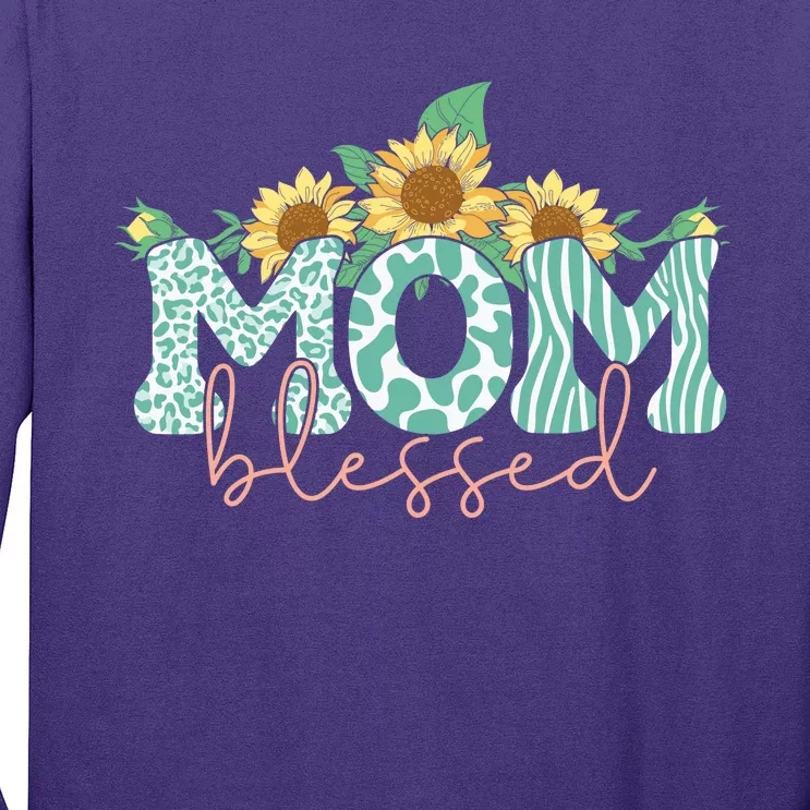 Blessed Mom Sunflower Cute Long Sleeve Shirt