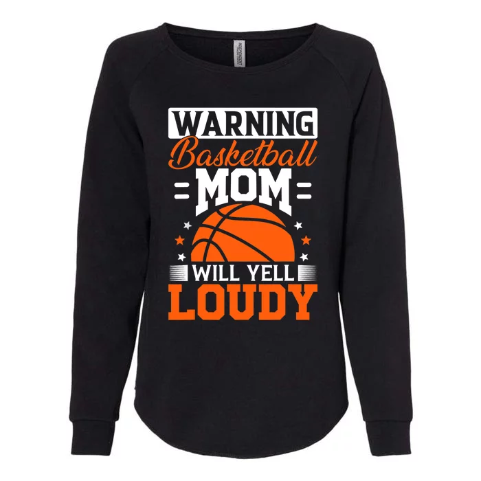 Basketball Mom Sticker Womens California Wash Sweatshirt