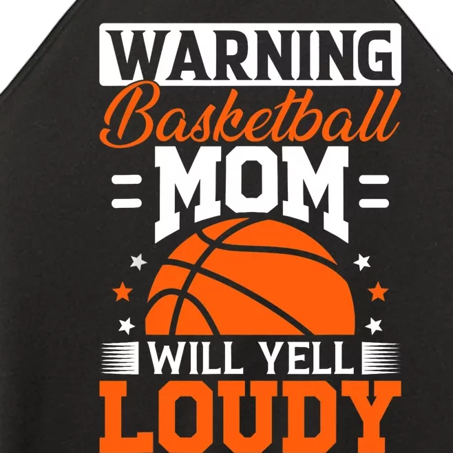 Basketball Mom Sticker Women’s Perfect Tri Rocker Tank