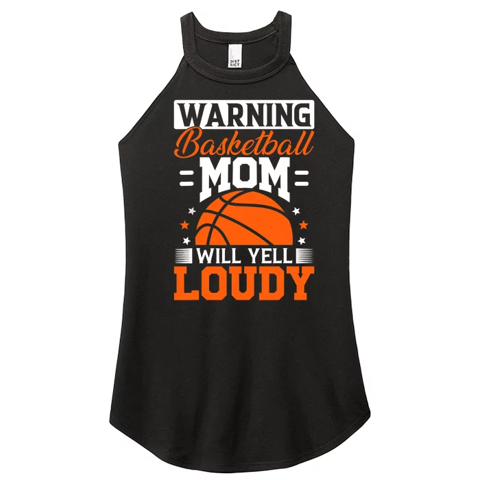 Basketball Mom Sticker Women’s Perfect Tri Rocker Tank