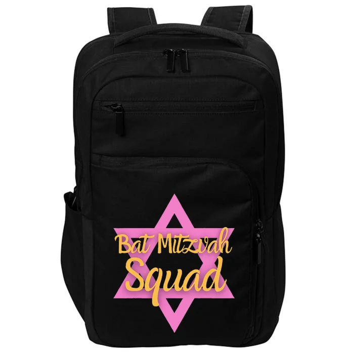 Bat Mitzvah Squad Girl Jewish Star Of David 13 Years Old Impact Tech Backpack