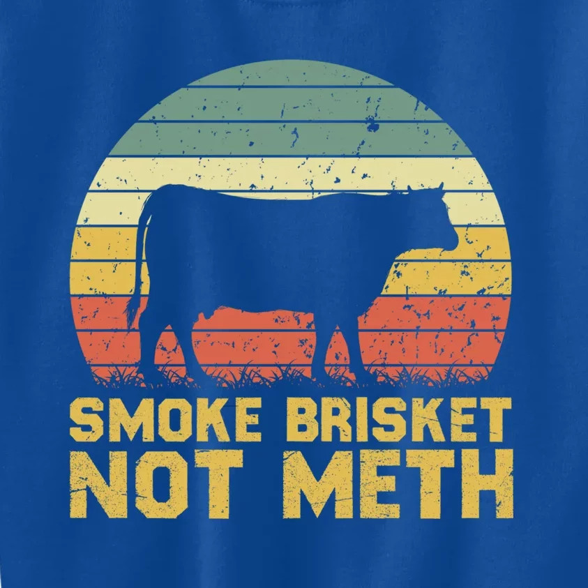 Bbq Master Smoking Dad Fathers Day Smoke Brisket Not Meth Gift Kids Sweatshirt