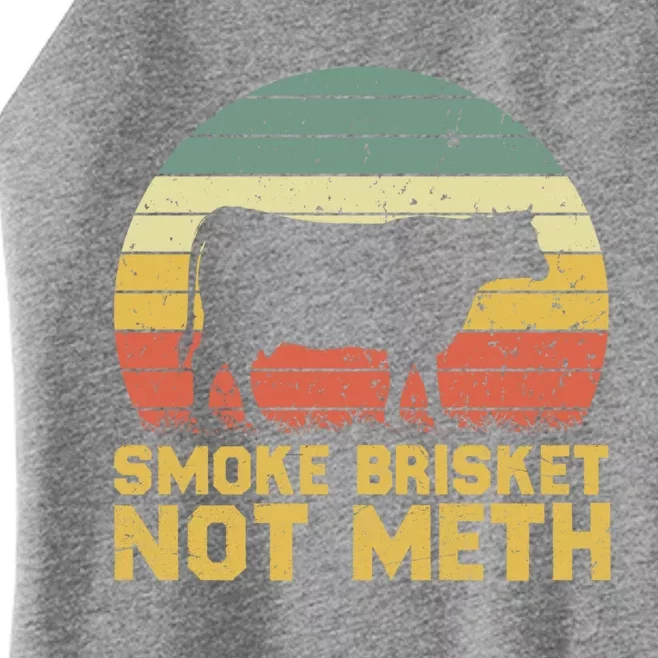 Bbq Master Smoking Dad Fathers Day Smoke Brisket Not Meth Gift Women’s Perfect Tri Rocker Tank