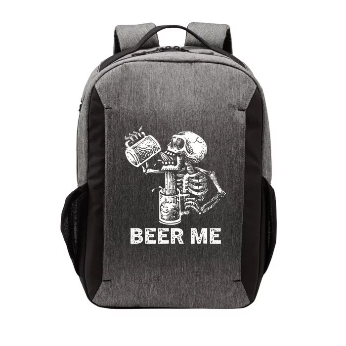 Beer Me Skeleton Scary Spooky Drinking Party Gift Vector Backpack