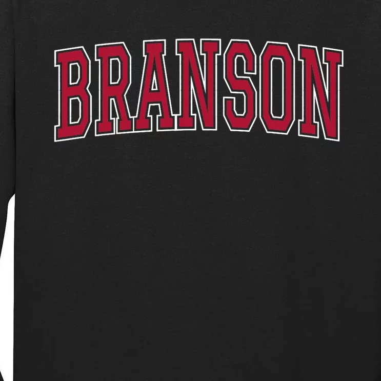 Branson Missouri Souvenir Varsity Tall Long Sleeve T-Shirt