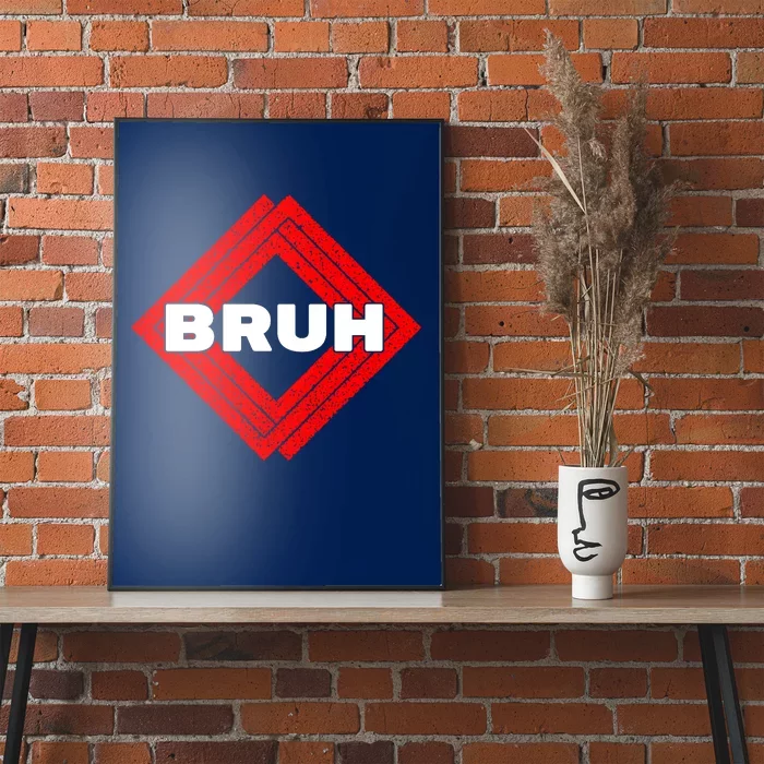 Bruh Meme Slang Boy Girl Teens Gen Z Meme Bruh Poster