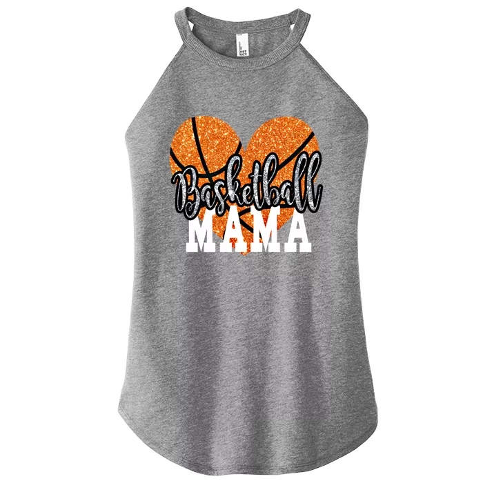 Basketball Mama Sports Mom Gift Women’s Perfect Tri Rocker Tank