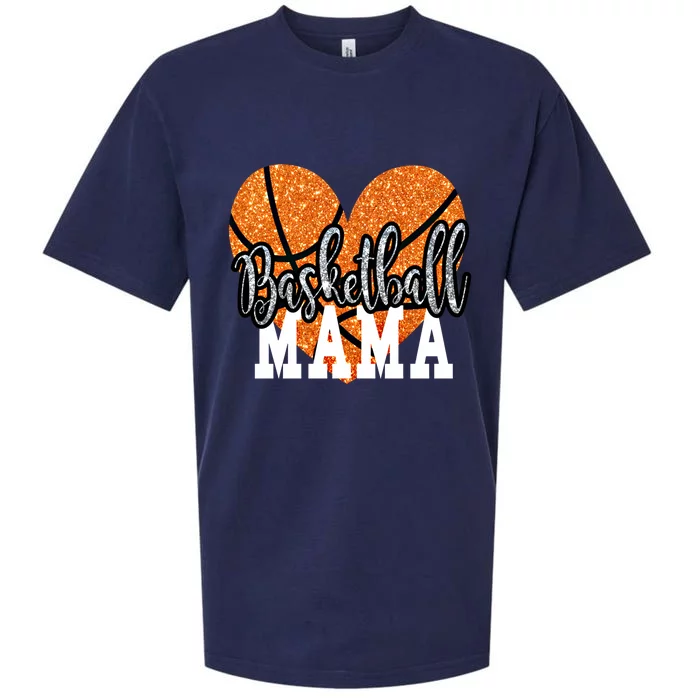 Basketball Mama Sports Mom Gift Sueded Cloud Jersey T-Shirt