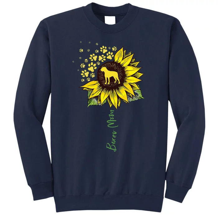 Boxer Mom Sunflower Boxer Dog Gifts Dog Mom Mama Tall Sweatshirt