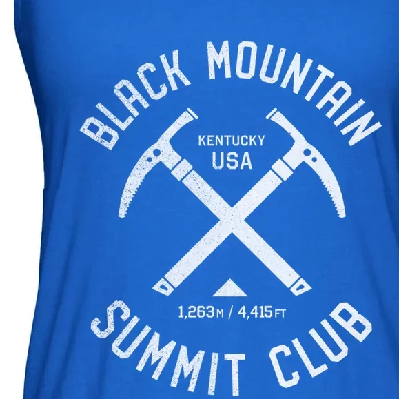 Black Mountain Summit Club I Climbed Black Mountain Kentucky Gift Ladies Essential Flowy Tank